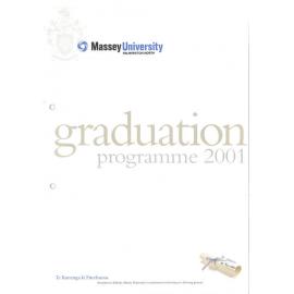Graduation Programme, 2001-11-30, Palmerston North