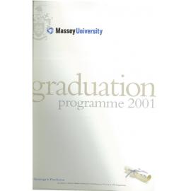 Graduation Programme, 2001-05-14 to 2001-05-18, Palmerston North