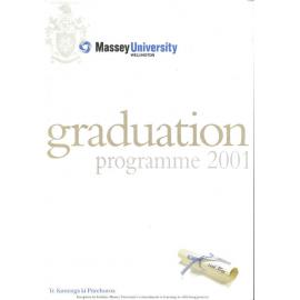 Graduation Programme, 2001-05-24, Wellington