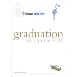 Graduation Programme, 2002-12-06, Palmerston North