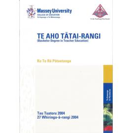 Graduation Programme, 2004-11-27, Palmerston North, Te Aho Tātai-Rangi (Bachelor Degree in Teacher Education)