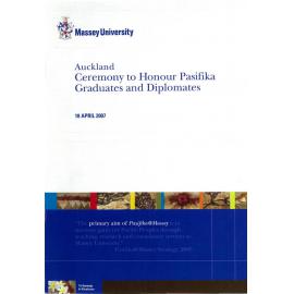 Graduation Programme, 2007-04-18, Auckland, Pasifika graduates and diplomates