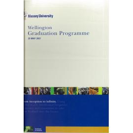 Graduation Programme, 2007-05-29, Wellington