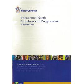 Graduation Programme, 2008-11-28, Palmerston North