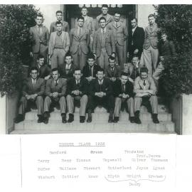 Massey Agricultural College. Degree class, 1938