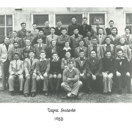 Massey Agricultural College. Degree students, 1953