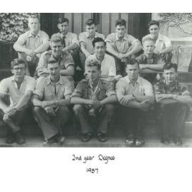 Massey Agricultural College. Second-year degree students, 1957