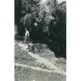 Students on a hill, 1947