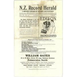 The N.Z. Record Herald, v. IV, no. 40, November 1911