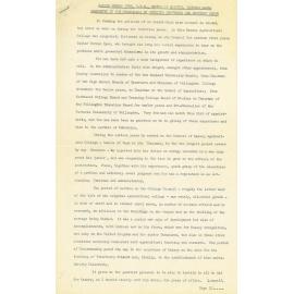 Honorary doctorate citation, Walter Verran Dyer, 1964