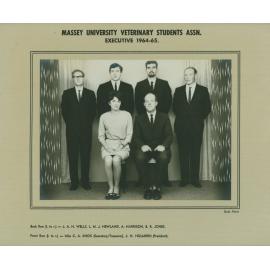Massey University Veterinary Students Association executive, 1964-1965