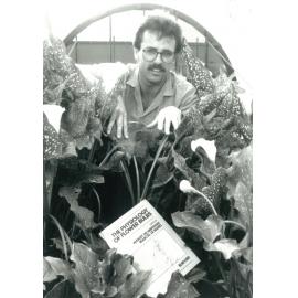 Keith Funnell with "The Physiology of Flower Bulbs", early 1993