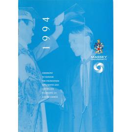 Graduation Programme, 1994-07-16, Auckland, foundation diplomates and certificate recipients