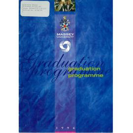 Graduation Programme, 1994-12-09, Palmerston North, Master of Business Administration