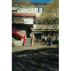 Massey University Library. Manawatū campus library exterior, circa 1990s