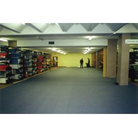 Manawatū campus library. Brand new carpet, circa 2000s