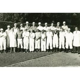 Massey Dairy Factory staff and students, circa 1955