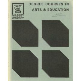 Information Series No 2, Degree Courses in Arts and Education, 1972