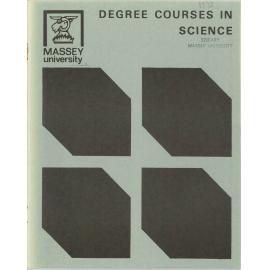 Information Series No 5, Degree Courses in Science, 1972
