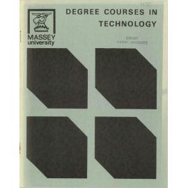 Information Series No 6, Degree Courses in Technology, 1972
