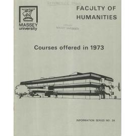 Information Series No 2A, Faculty of Humanities, Courses offered in 1973, 1973