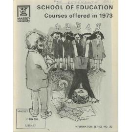 Information Series No 2B, Faculty of Social Sciences, Courses offered in 1973, 1973