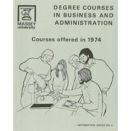 Information Series No 5, Degree Courses in Business and Administration, Courses offered, 1974