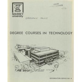 Information Series No 8, Degree Courses in Technology, 1974