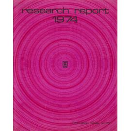 Information Series No 23, Research Report, 1974
