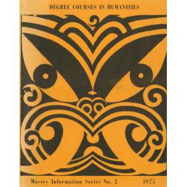 Information Series No 2, Degree Courses in Humanities, 1975