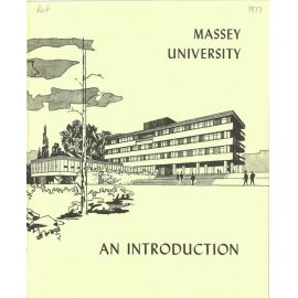 Information Series No 18, Massey University - An Introduction, 1977