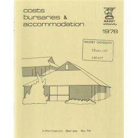 Information Series No 14, Costs, Bursaries and Accommodation, 1978