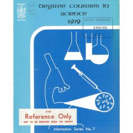 Information Series No 7, Degree Courses in Science, 1979
