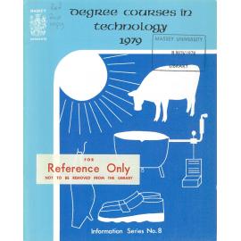 Information Series No 8, Degree Courses in Technology, 1979