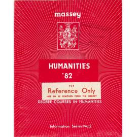 Information Series No 2, Degree Courses in Humanities, 1982