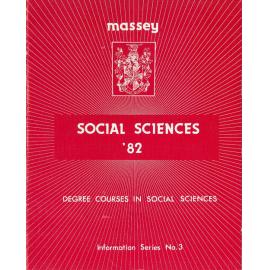 Information Series No 3, Degree Courses in Social Sciences, 1982
