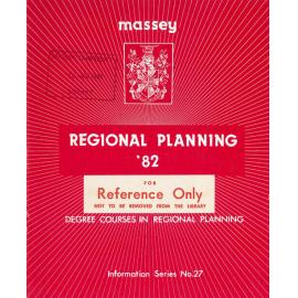 Information Series No 27, Degree Courses in Regional Planning, 1982