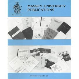 Information Series No 29, Massey University Publications, 1984