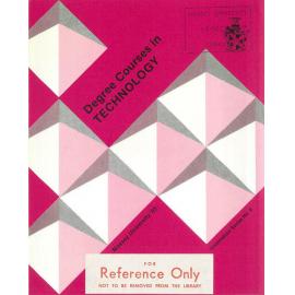 Information Series No 8, Degree Courses in Technology, 1985