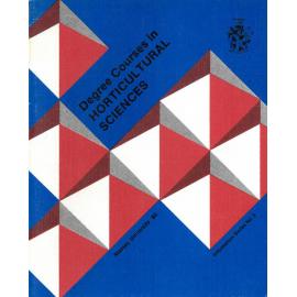 Information Series No 6, Degree Courses in Horticulture, 1986