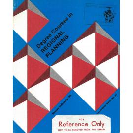 Information Series No 27, Degree Courses in Regional Planning, 1986