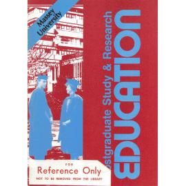 Information Series No 16C, Postgraduate Study and Research - Education, 1987