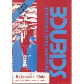 Information Series No 16E, Postgraduate Study and Research - Science, 1987
