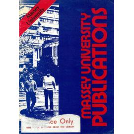 Information Series No 29, Massey University Publications, 1987
