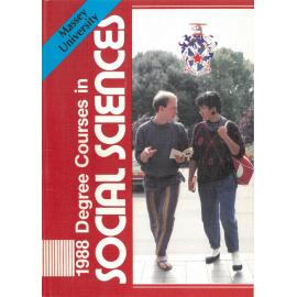 Information Series No 3, Degree Courses in Social Sciences, 1988