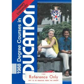 Information Series No 4, Degree Courses in Education, 1988