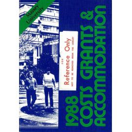 Information Series No 14, Costs, Grants and Accommodation, 1988