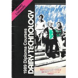Diploma Courses - Dairy Technology, 1989