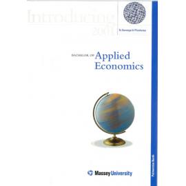 Introducing Bachelor of Applied Economics, 2001
