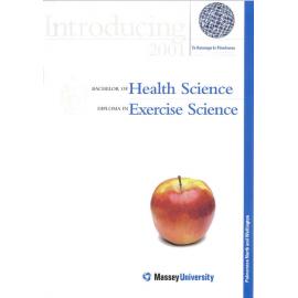 Introducing Bachelor of Health Science and Bachelor of Exercise Science, 2001